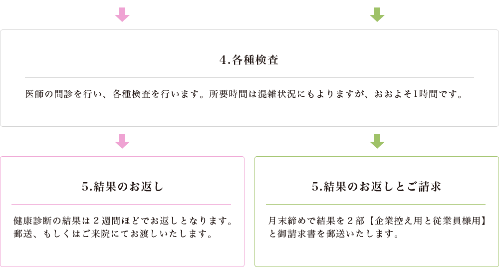 健康診断の流れ